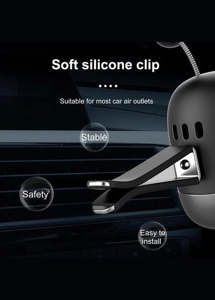 Ароматизатор автомобіль Lanxuan освіжувач повітря в машину + 3 змінних картриджів Чорний (AA050821) No Brand (330778771)