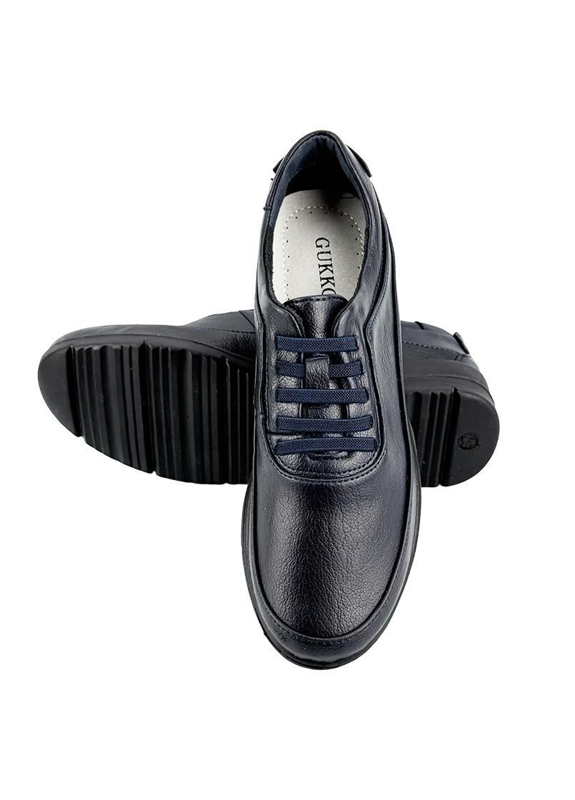 Темно-синие мокасины женские кожаные синие 2037-5 Kadisailun