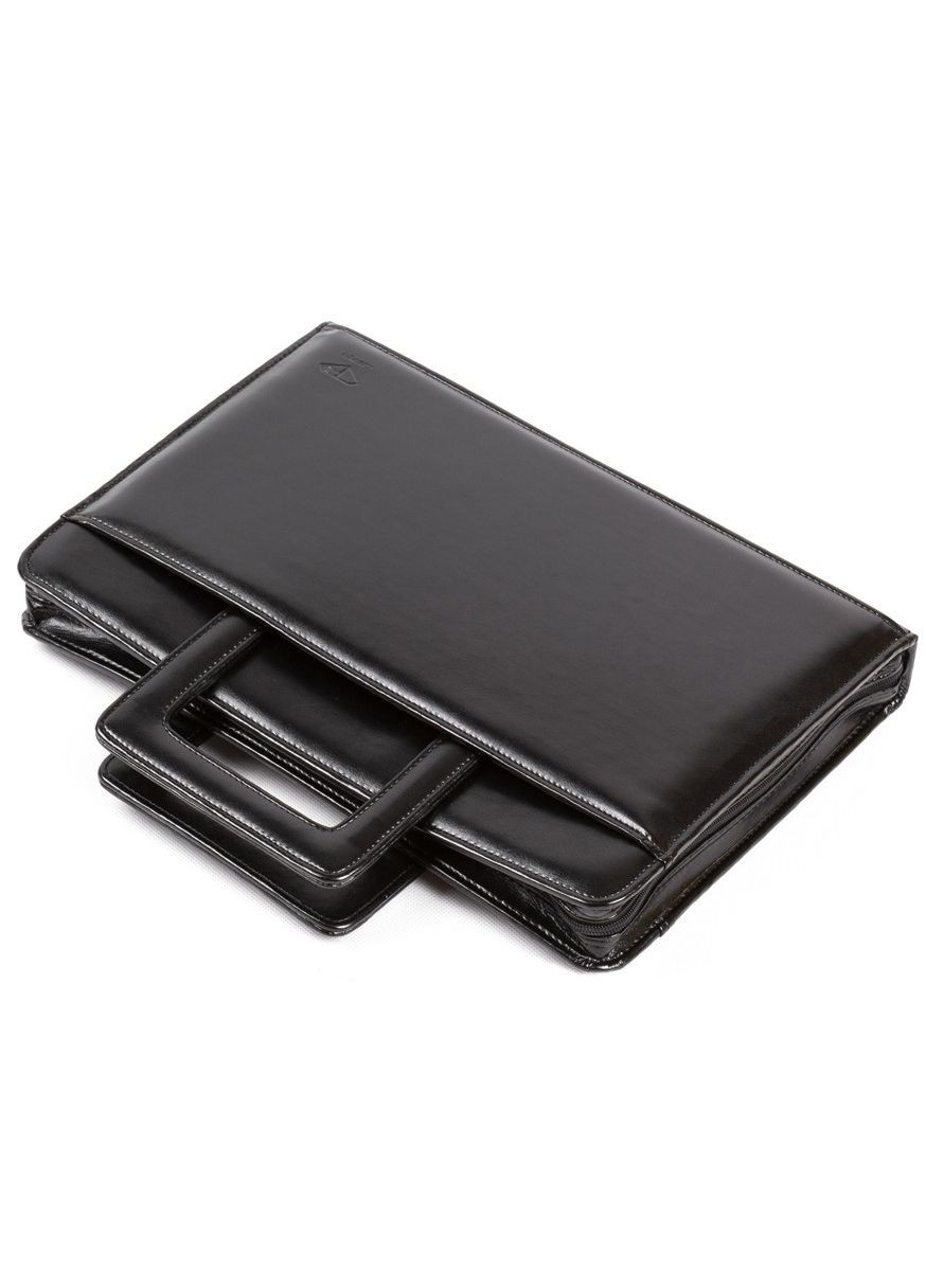 Папка портфель з еко шкіри чорна JPB (361156425)