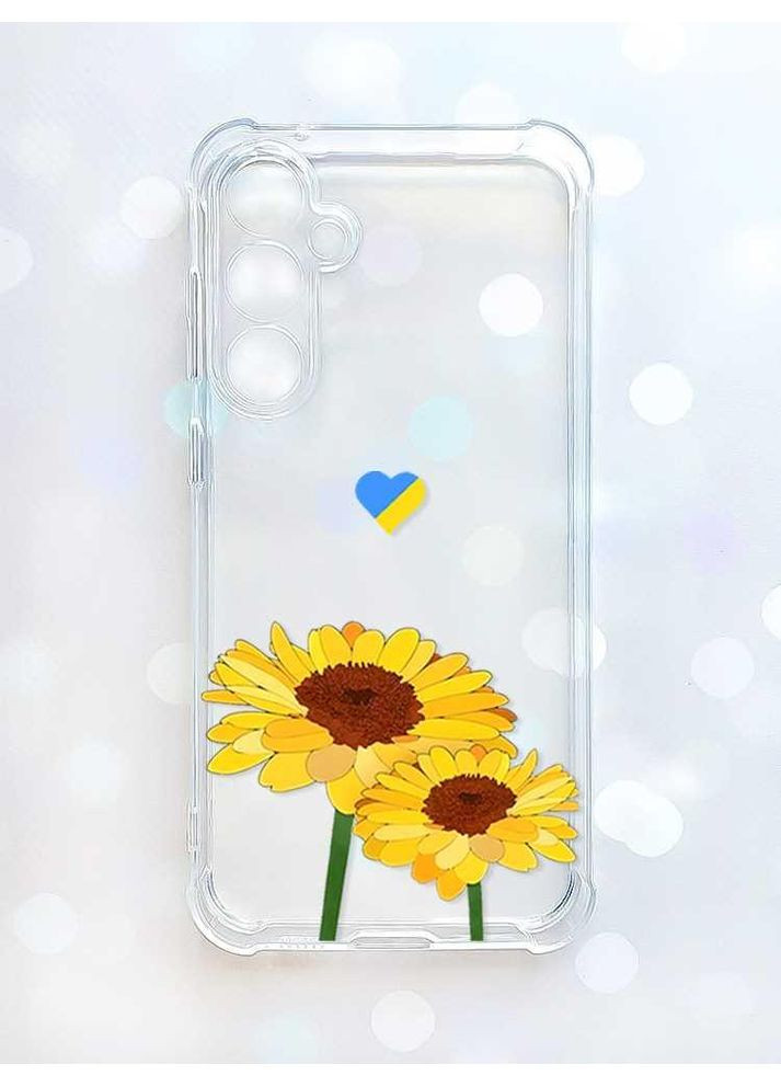 Чохол з потовщеними кутами на Samsung Galaxy S24 FE Жовті квіти (принт 364) Creative (355391210)