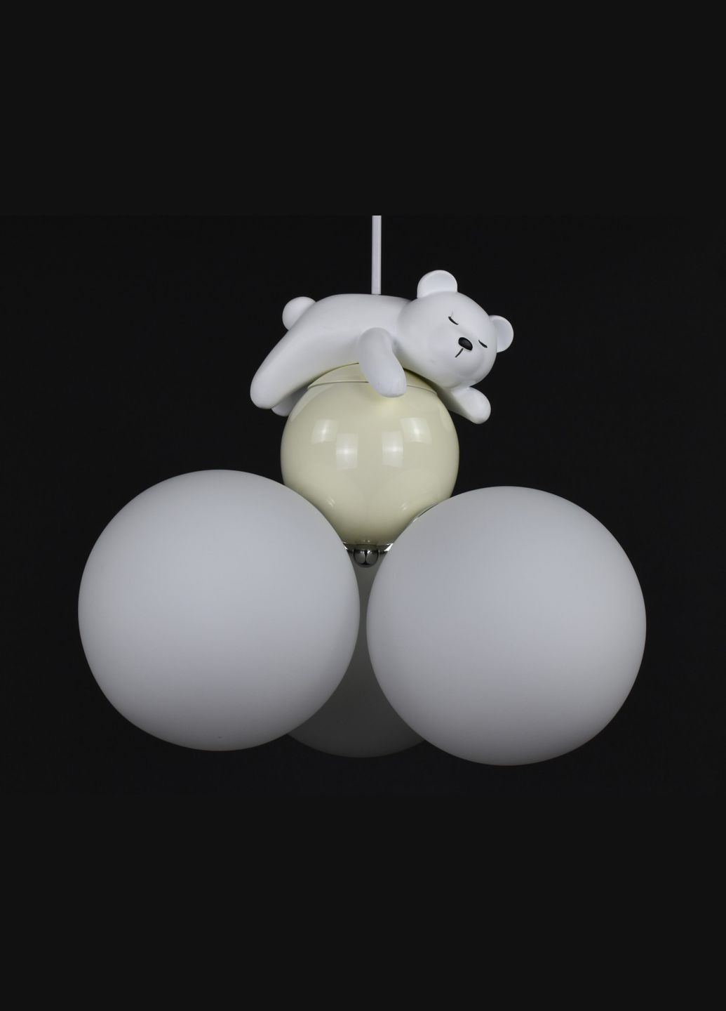 Люстра подвесная на 3 лампочки 27831 Белый 30-150х32х32 см. Sunnysky (371992923)