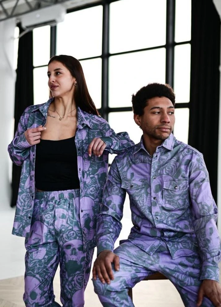 Фиолетовый демисезонный костюм No Brand