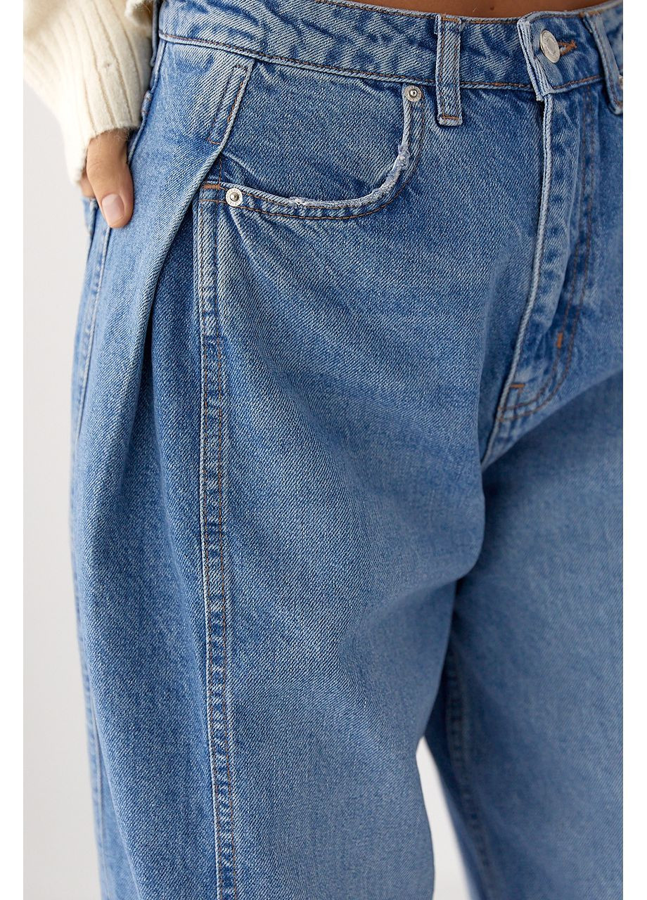 Сині широкі джинси Baggy - синій колір Lurex - (364967881)