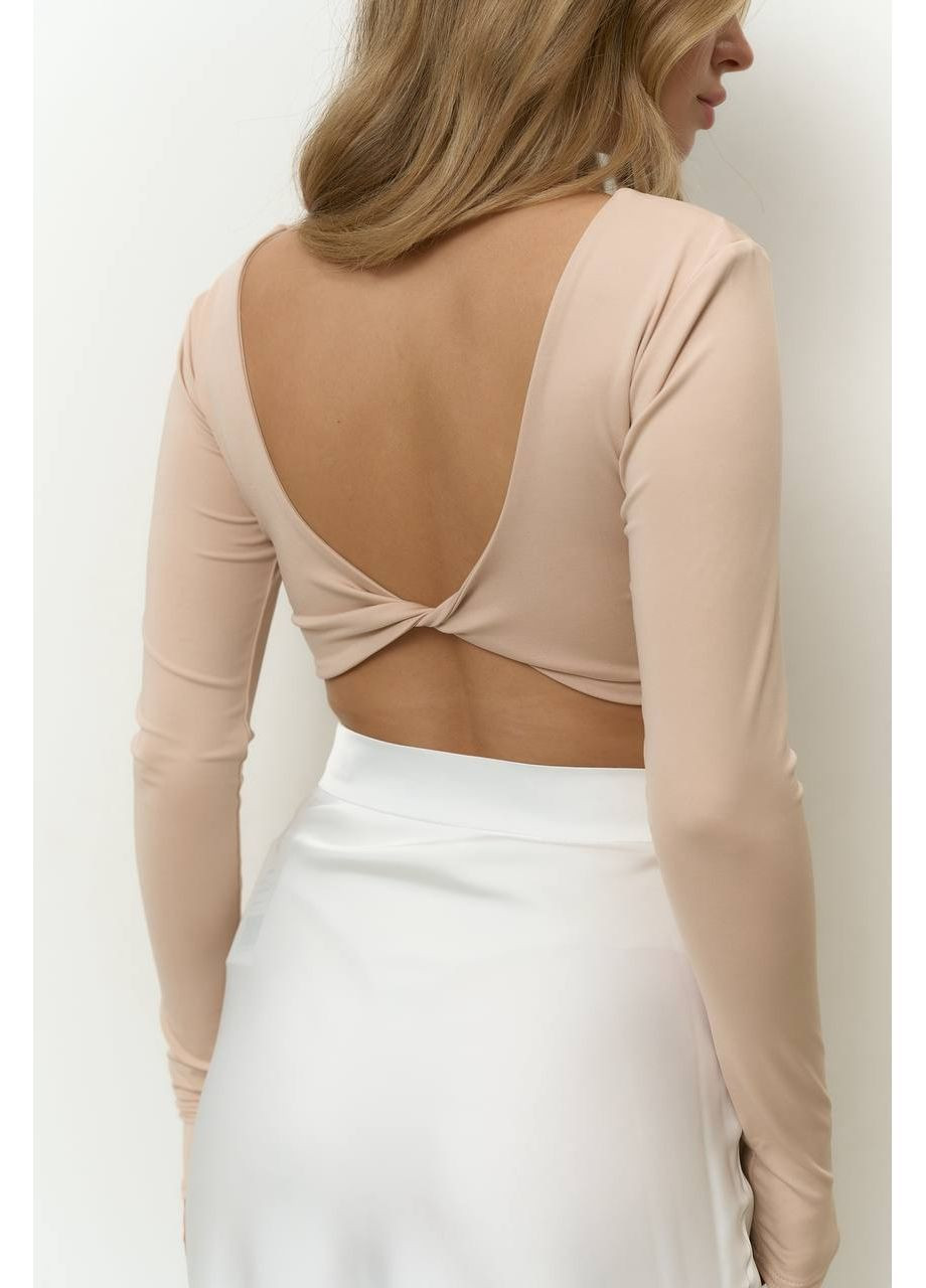 Молочная вечерний женская макси юбка с высокой талией. MonCher а-силуэта (трапеция)