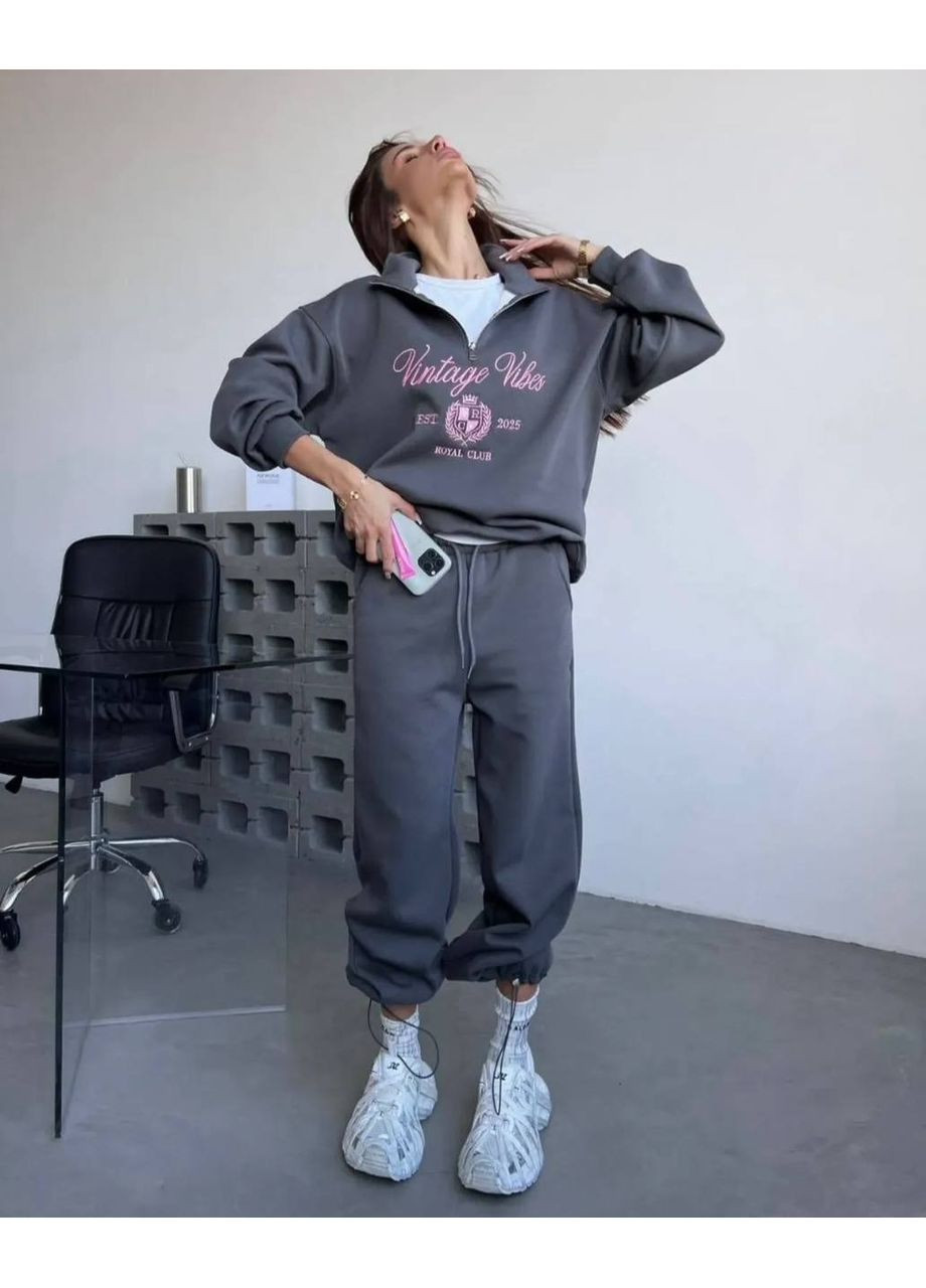 Костюм (кофта, штани), колір Темно-сірий Fashion (361668230)