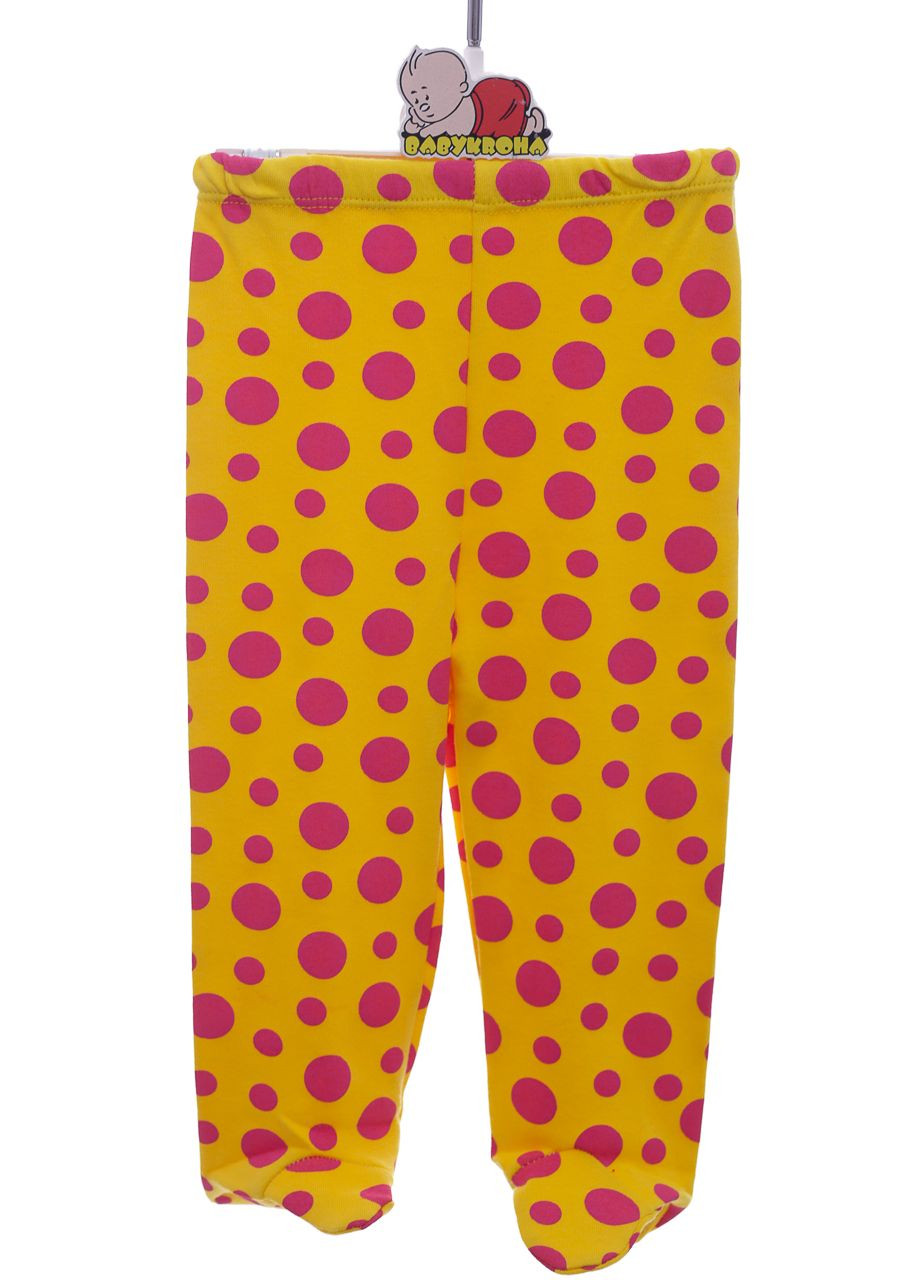 Жовтий демісезонний комплект боді, повзунки та шапочка трикотажний смайл жовтий 68 см (36922) BABYKROHA