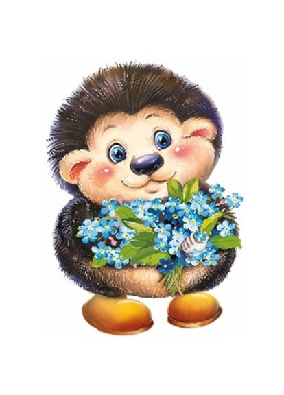 Наклейка Їжачок набір Алмазна мозаїка 11*16 см Чарівний діамант (317258754)