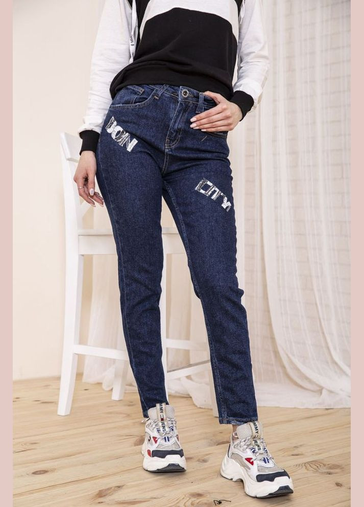 Жіночі прямі джинси темно-сині із подряпинами розмір 27 (sku_164R1024-5) Ager - (317438741)