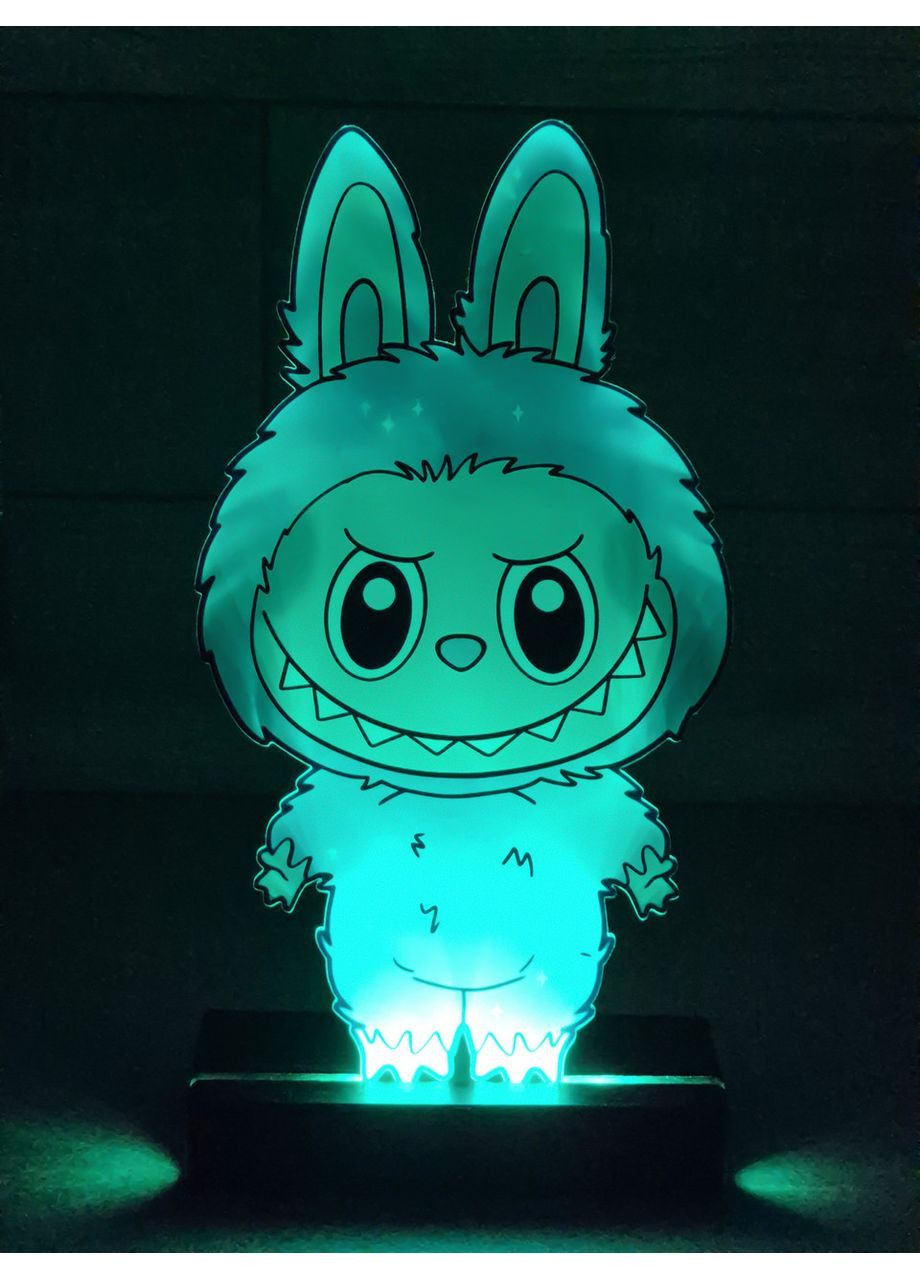 Детский ночник с регулировкой подсветки Лабубу на светлой подставке (дизайн 2) CASE CONTROL (356125338)