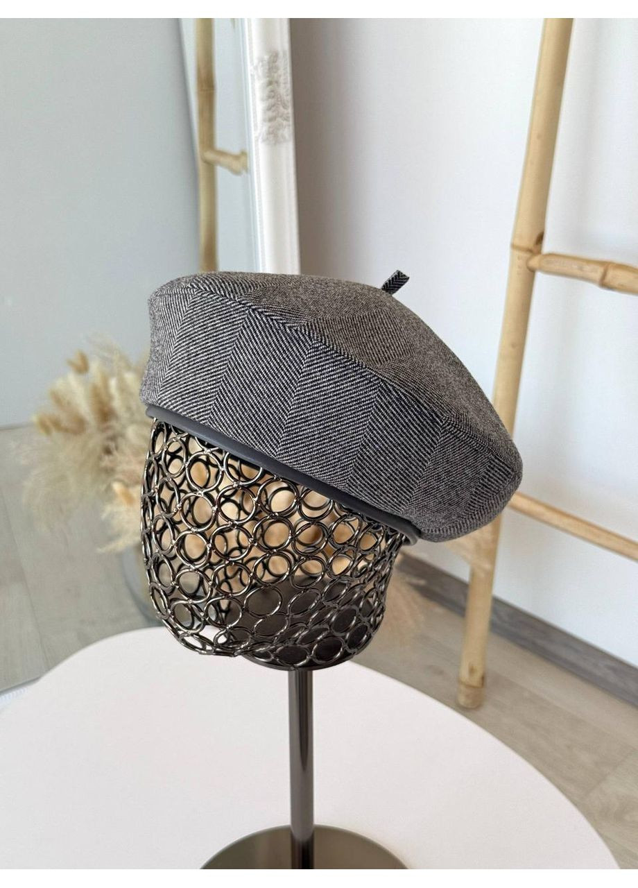 Женский берет в классическом стиле с узором елки. Берет женский классический узор елки. No Brand (362146374)