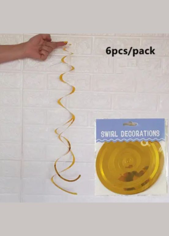 Дождик гирлянда 6 полосочек 70 см золотистый Jannet Дощик (316680236)