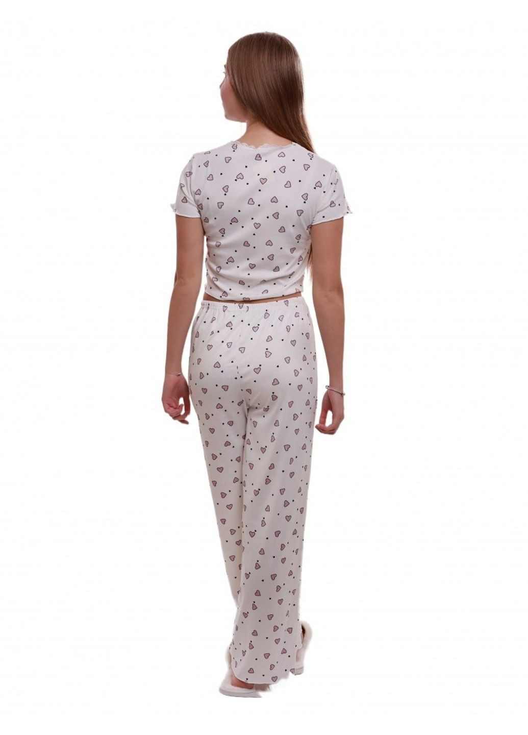 Белая женская пижама Lumo