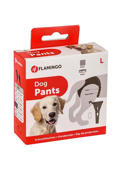 Гигиенические трусы для собак с комплектом прокладок Dog Pants Jolly 40х49 см 3 см (5400274363170) Flamingo (279562052)