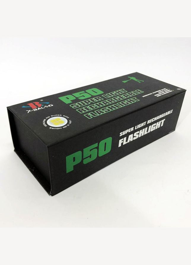 Фонарь аккумуляторный X-Balog BL-A72-P50, ручной фонарик, водонепроницаемый фонарь, мощный аккумуляторный Bailong (364665644)