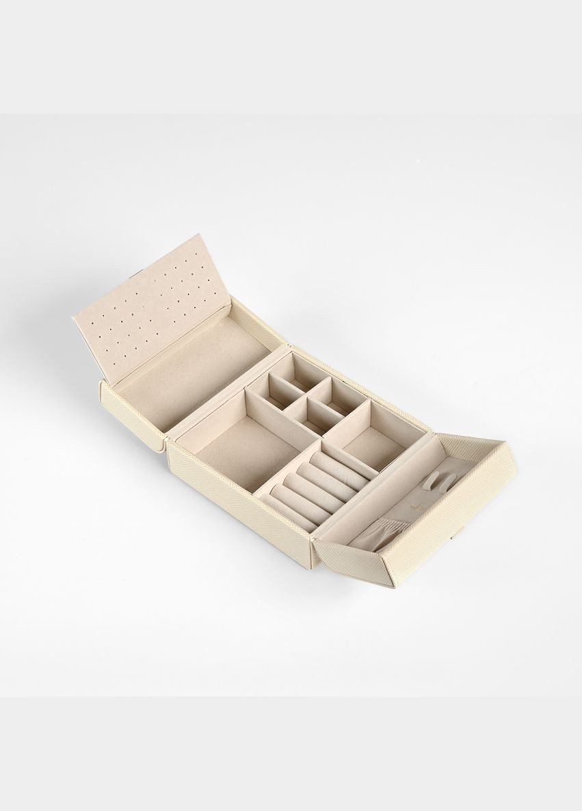 Органайзер для украшений MY HOME "ПЕКТОРАЛЬ" 15х15х6.8 см (FH-51 BEIGE) МВМ (363256467)