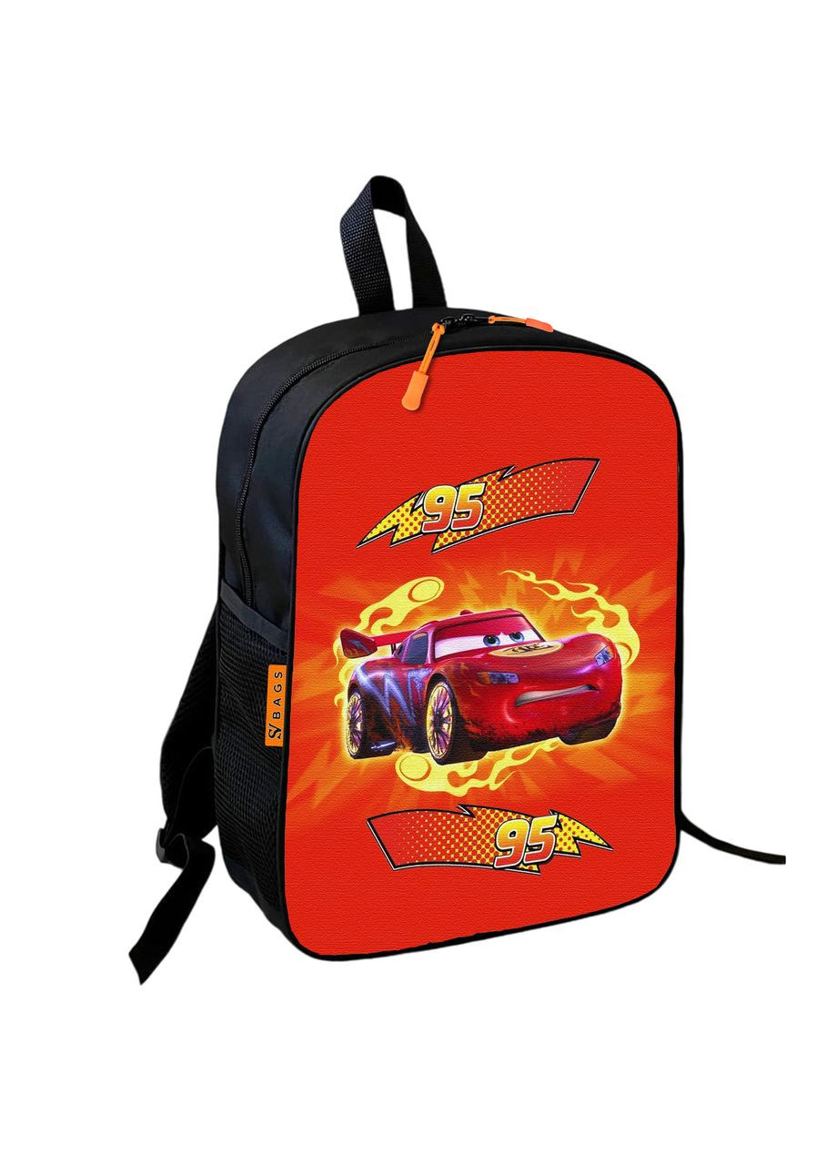 Рюкзак шкільний дитячий 36х27см Машинка Тачки Блискавка Маквин для хлопчика (0518) No Brand (308856053)