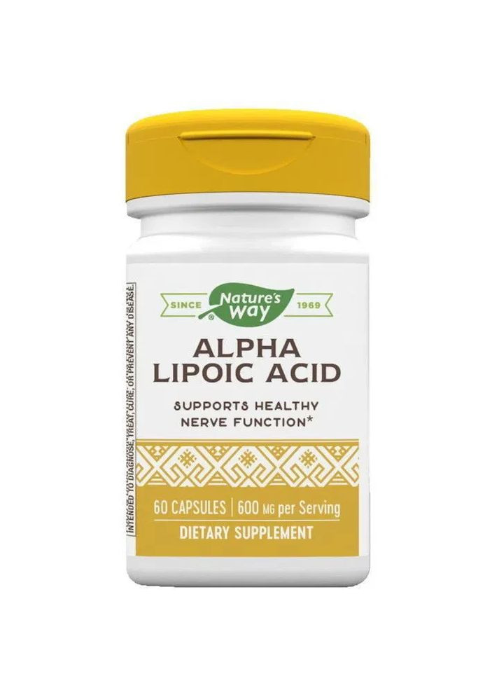 Альфа-ліпоєва кислота Alpha Lipoic Acid 60 капсул Nature's Way (361114560)
