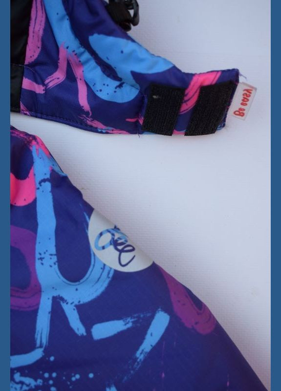 Комбинированная детская зимняя термо куртка для девочки 5777 92 см 5777 сердечки Be easy