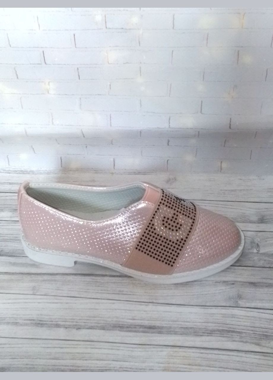 Туфлі для дівчаток з перфорацією світло-рожевого кольору Lilin Shoes (322318852)