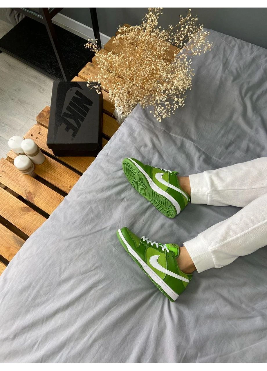 Цветные летние кроссовки nike dunk low chlorophyll найк данк No Brand