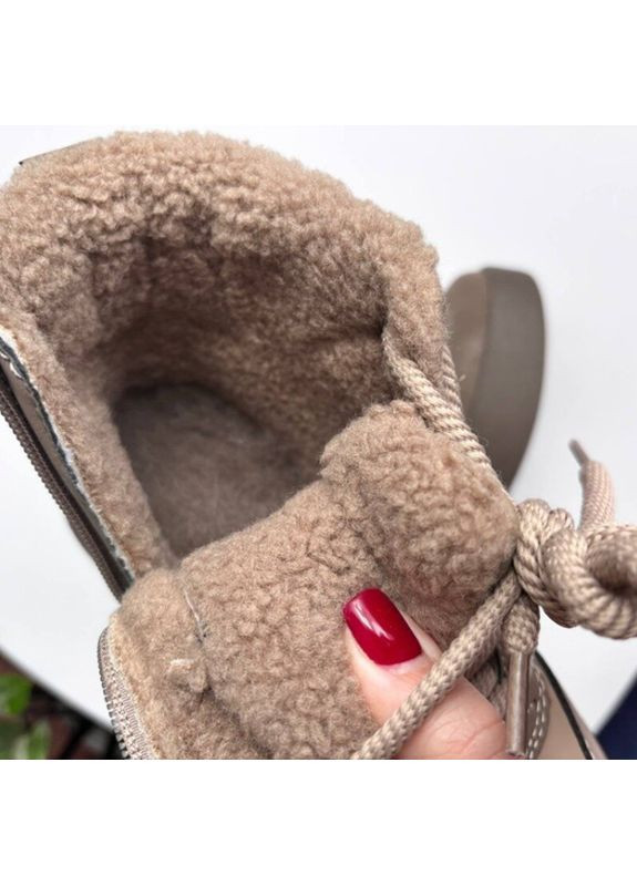 Хаки осенние детские зимние ботинки для девочки хаки (bm4903-2b) Bessky