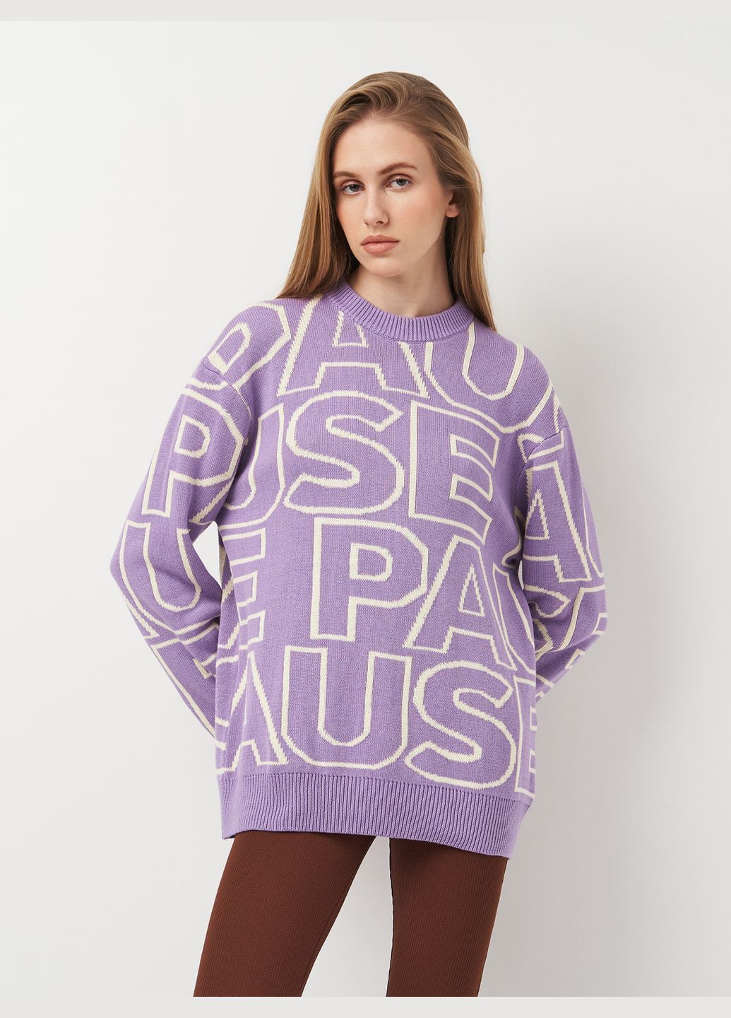 Фиолетовый демисезонный свитер H&M