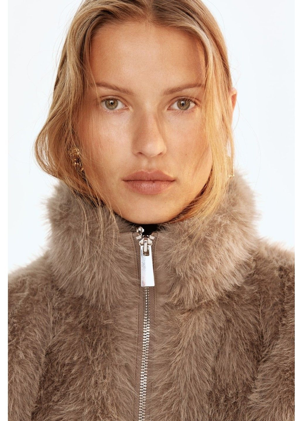 Жіноча жилетка з еко хутра Н&М (58545) XS Бежева H&M (362024320)