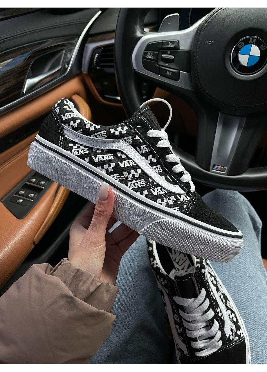 КЕДИ ЖІНОЧІ VANS OLD SKOOL BLACK WHITE 2.0 ВАНС ОЛД СКУЛ No Brand чорні демісезони (367175813)
