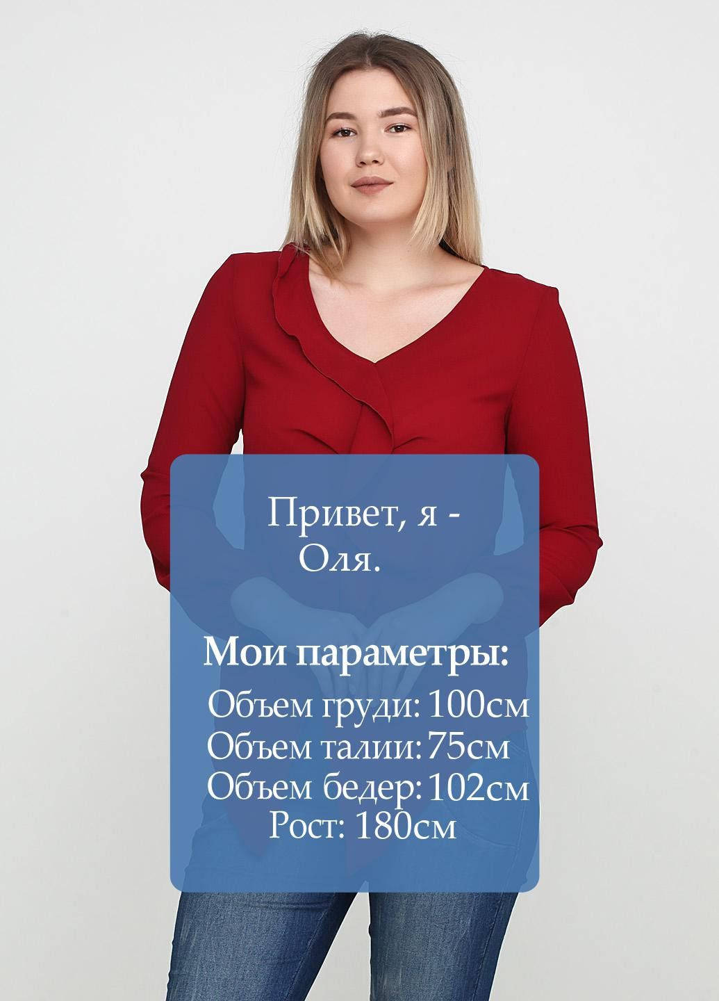 Бордова блуза чорний Rinascimento