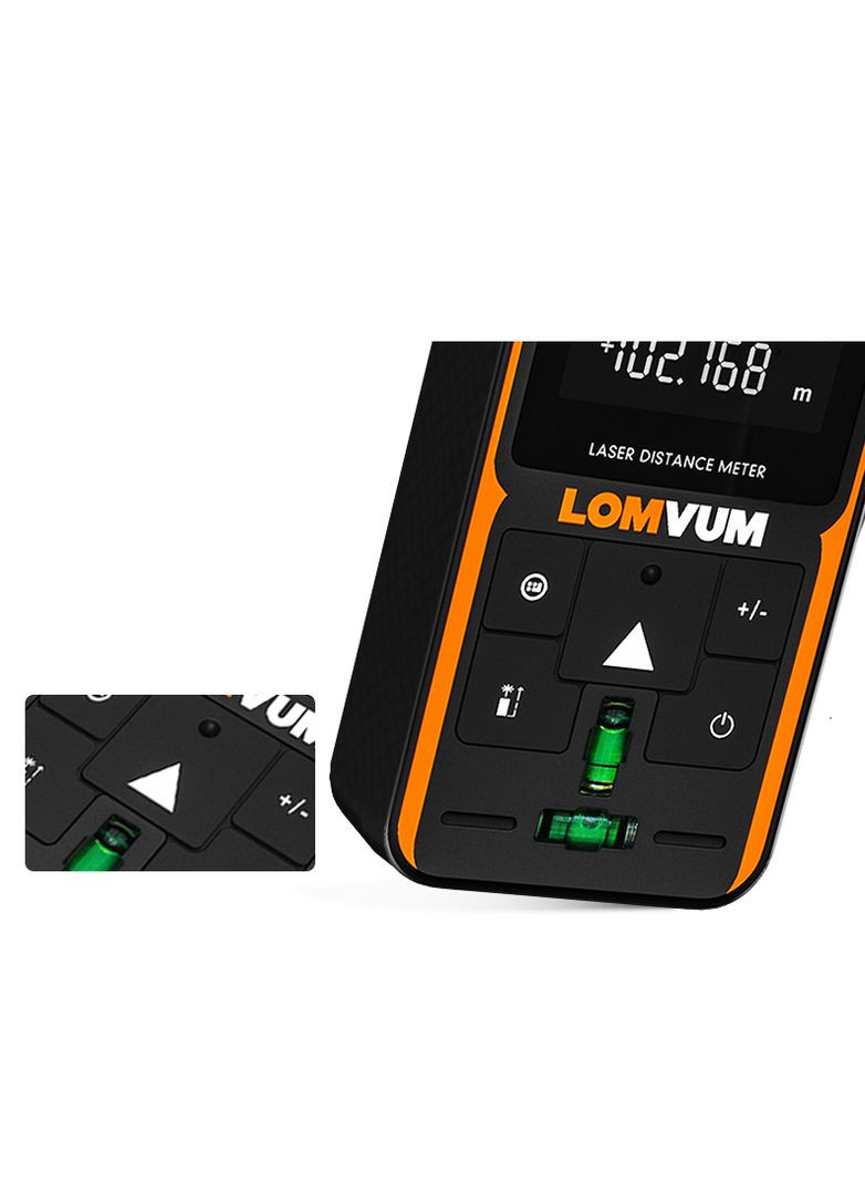 Лазерний далекомір LOMVUM M50 50m Вимірювання довжини, площі, об'єму No Brand (300577720)