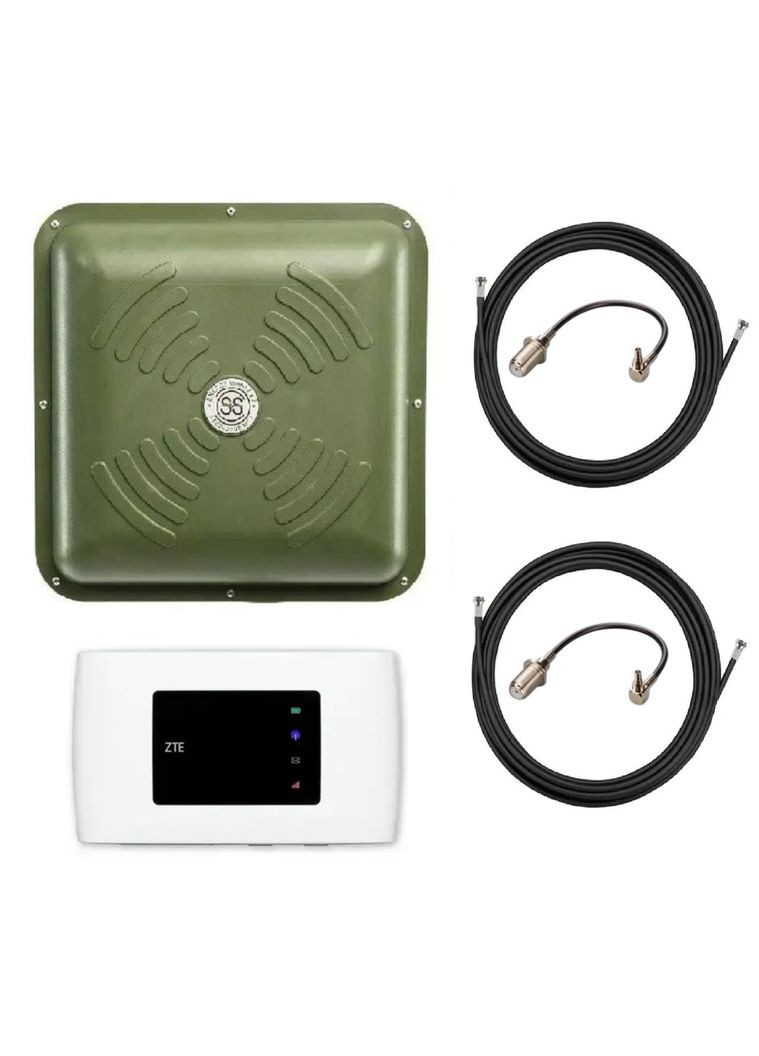 4G комплект для інтернету роутер 4G MF920U + антена MIMO 2*15 дБм 1700-2700 МГц ZTE (319156931)