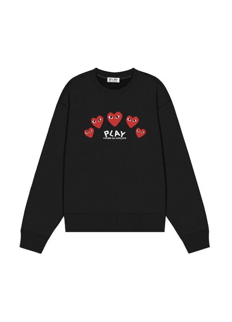 Чорний чоловічий світшот comme des garçons (382664628)