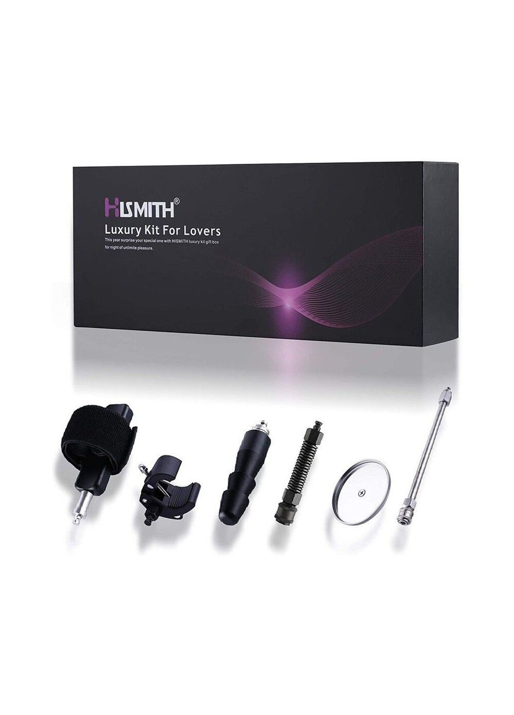 Набір адаптерів для секс-машин Luxury Kit - KlicLok System Set Hismith (316231755)