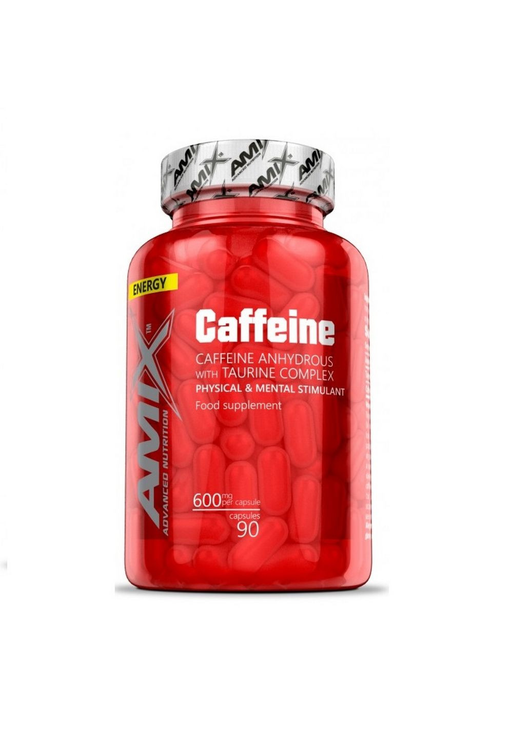 Предтренувальний комплекс Caffeine with Taurine, 90 капсул Amix Nutrition (293340705)