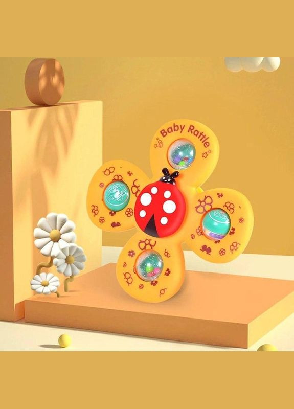 Погремушка спинер на присоске 6329 набор из 3 шт Fun Game (327797081)