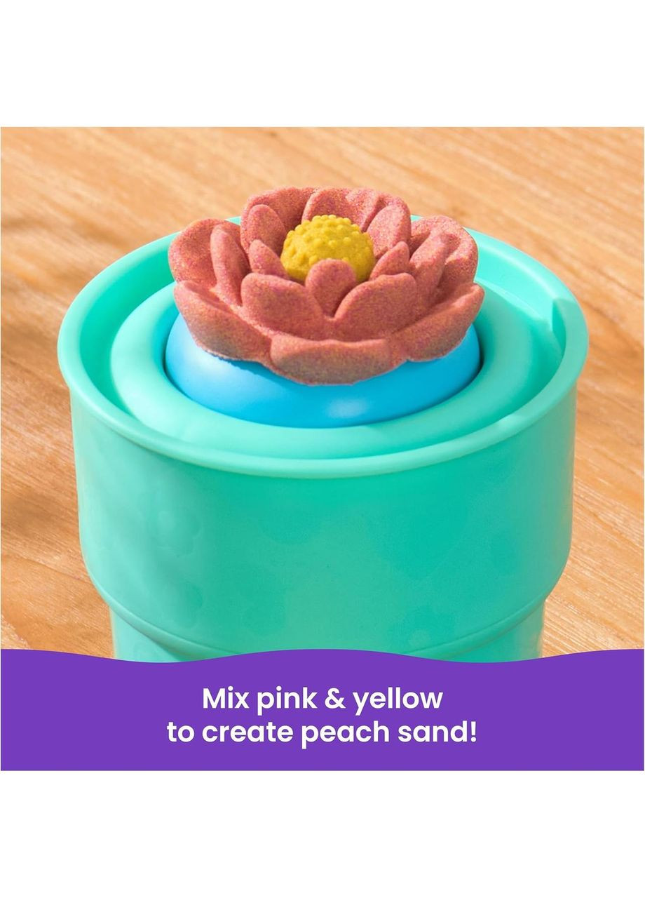 Набір кінетичного піску Kinetic Sand "Казкові квіти" 2 кольори 227 г, кінетичний пісок Squish Blossom Blooming Flower Spin Master (360715716)