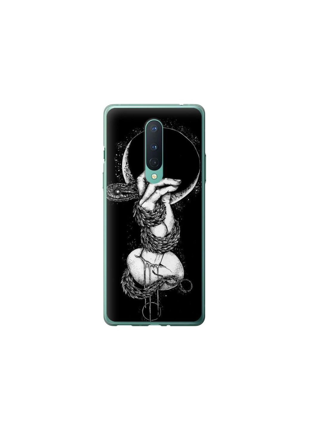 Чехол на OnePlus 8 Змея в руке MMC (291411884)