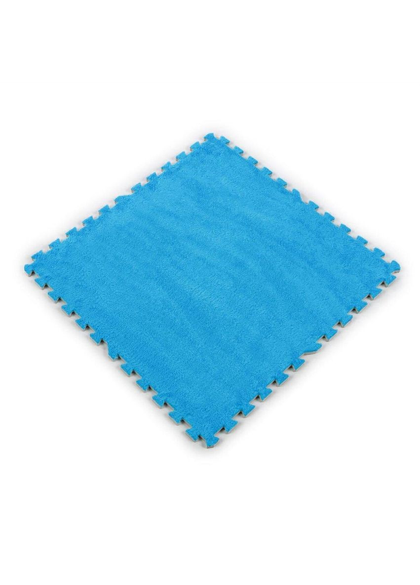 Підлога-пазл плюшевий 60х60х1см Блакитний (D) SW-00002091 love-shopping Sticker Wall (354661006)