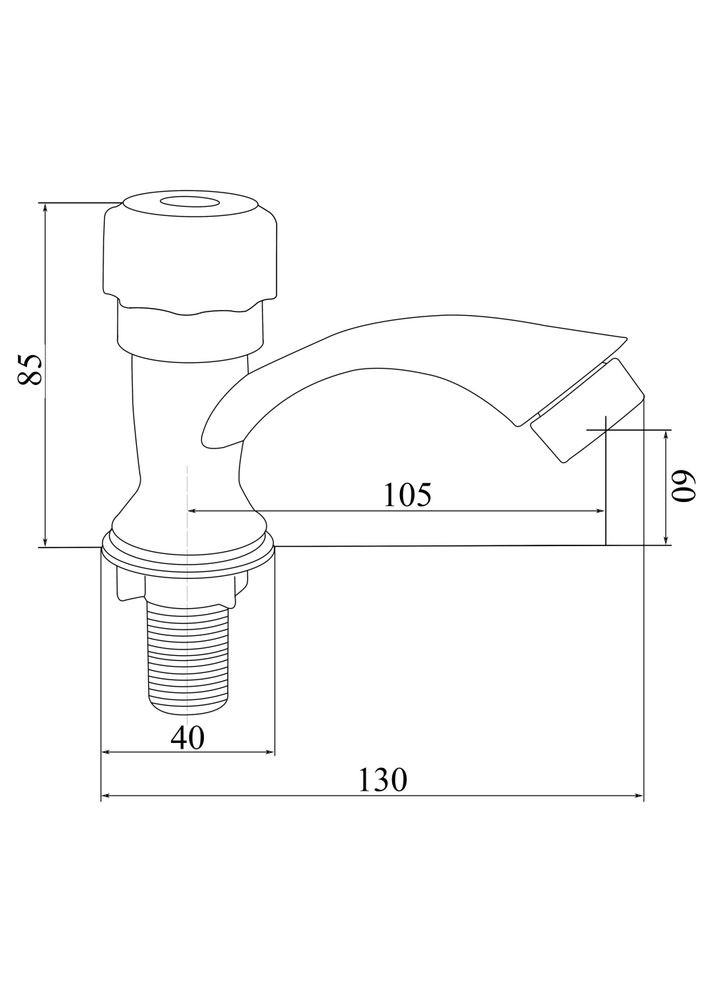 Кран на одну воду для раковини BW 0221 Brinex 221 (322069704)
