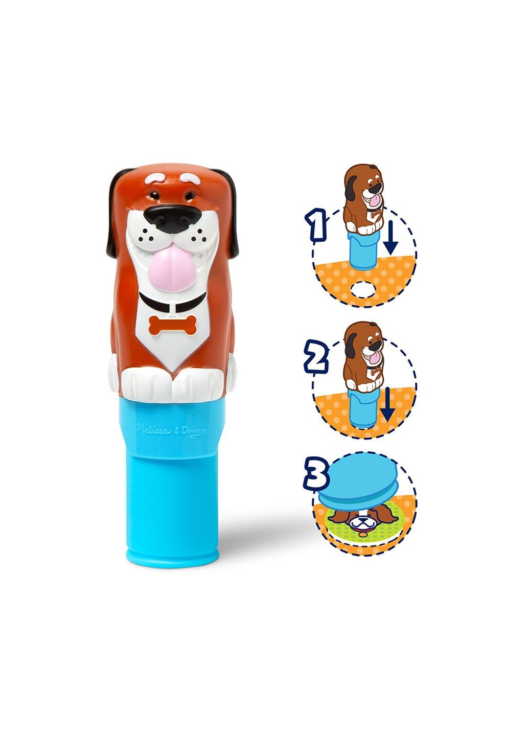 . Sticker WOW: Набор из блокнота и штампа с наклейками «Щенок» Melissa & Doug (360767935)