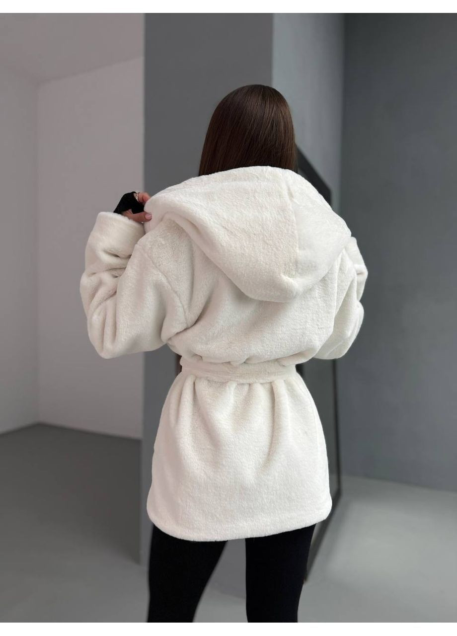 Женская шуба с капюшоном свободного кроя. MonCher (369733375)