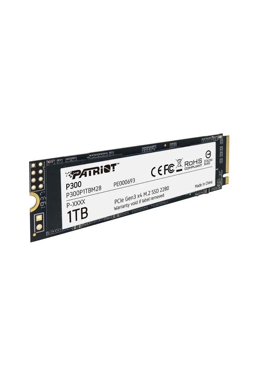 SSD-накопитель M.2 P300 1 ТБ NVMe PCIe 3.0 2280 3D TLC Patriot (402263944)
