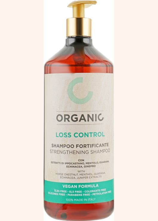 Органический шампунь против выпадения волос, укрепляющий Organic Loss Control Strengthening Shampoo 1000ml (820187-84485) Punti di Vista (368610956)