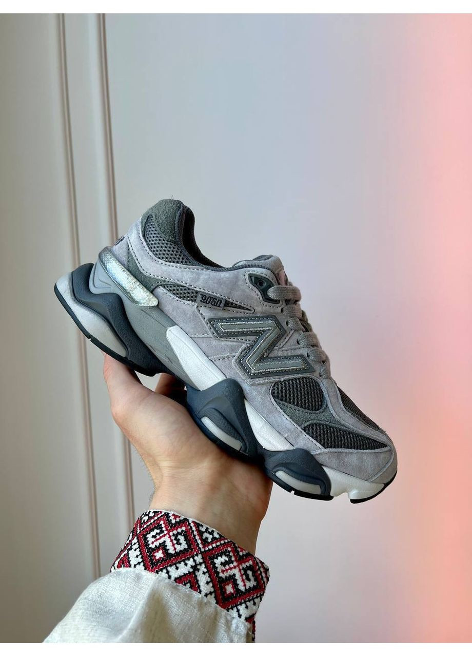 Темно-сірі Осінні кросівки чоловічі і жіночі new balance 9060 x joe freshgoods dark gray | нью беланс 9060 темно-сірі No Brand