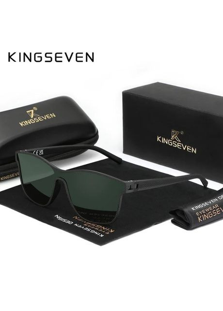 Женские поляризационные солнцезащитные очки 7847 Green KINGSEVEN (304253256)
