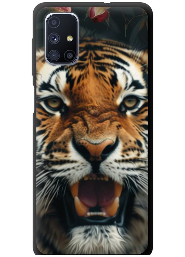 TPU черный чехол 'Тигровое величие' для Endorphone Samsung Galaxy M51 M515F (287277384)