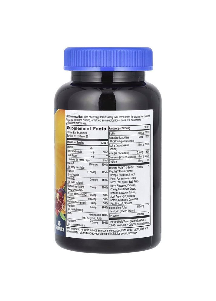 Витамины и минералы Alive! Men's 50+ Premium Gummy, 75 желеек Nature's Way (322293849)