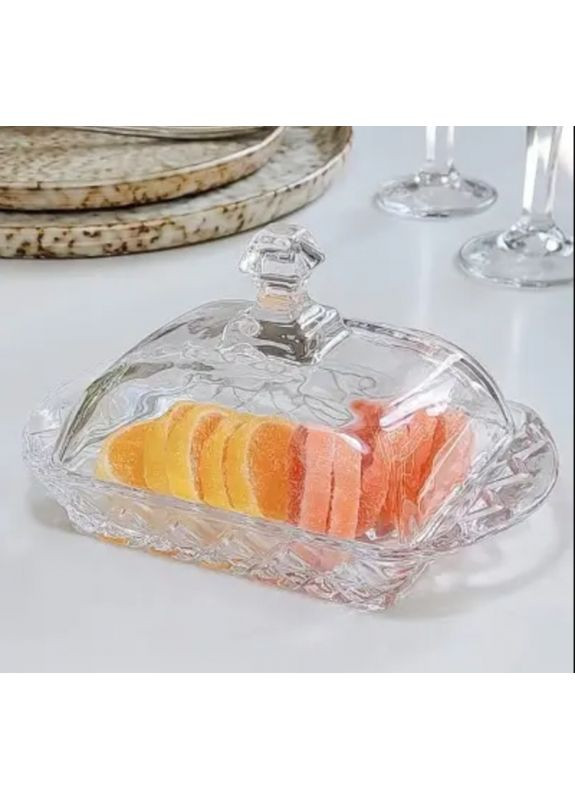 Масляна скляна Грація 9,5*10*16 см для олії та сервірування столу елегантний посуд ProDobro (365442549)