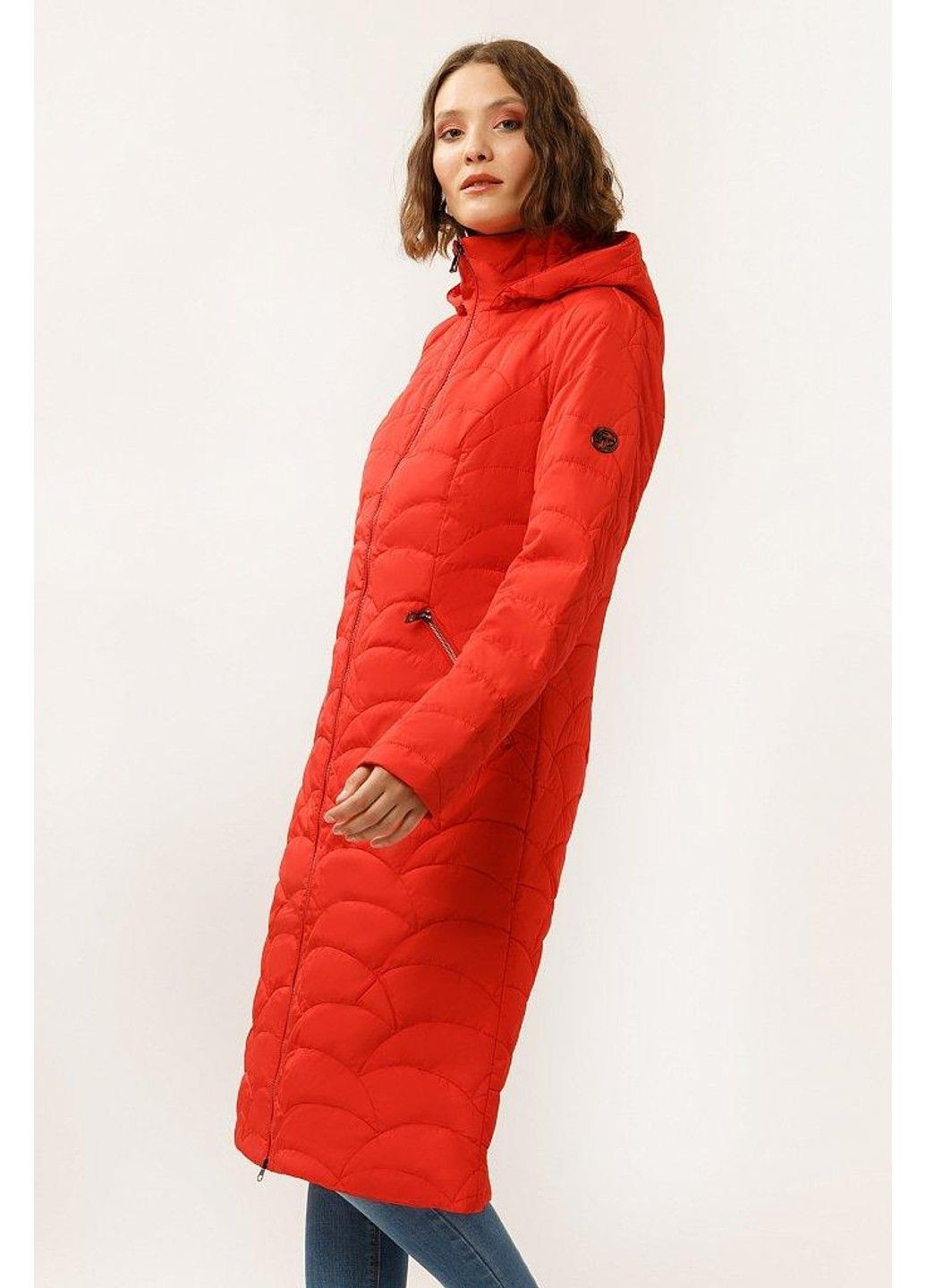 Красная демисезонная куртка a19-120101-341 Finn Flare