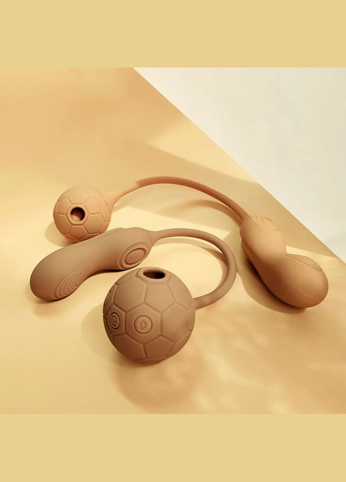 Двойной вибратор в виде мяча с вакуумом и для точки G, 0036F, Sweet Em (331170391)